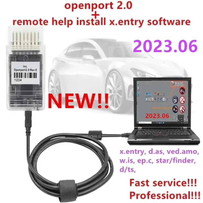 Tactrix Openport 2.0 ECU Tuning ECU FLASH OBD2 Open Port FLASH Tool 2023.06 xentry software install J2534 Scanner Diagnostic Too