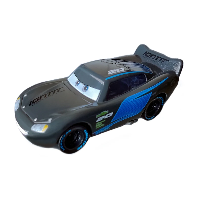 Cars 3 Disney Pixar Anime Figures Lightning McQueen Black Storm Jackson Metal Model Racing Car Toys Children's Gifts