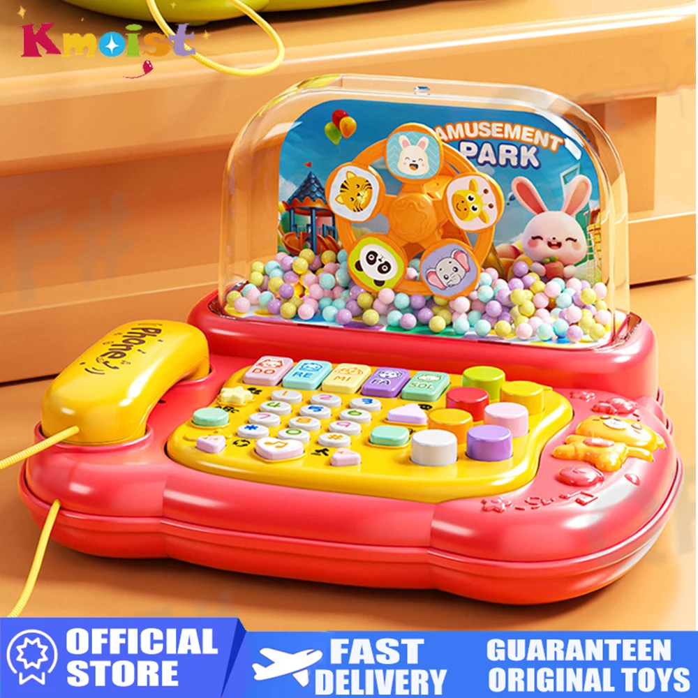 Electric Music Light Telephone Toy Cartoon Piano Activity Multifunctional Kid Musical Learning Toys for Children Christmas Gifts