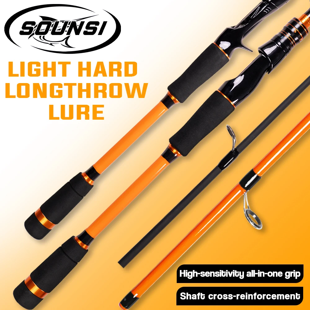 SOUNSI Trout Fishing Spinning/Casting Rod Lure Weight 5-28g Line 1.65-2.1M Fast Action 30T Toray Saltwater Rod