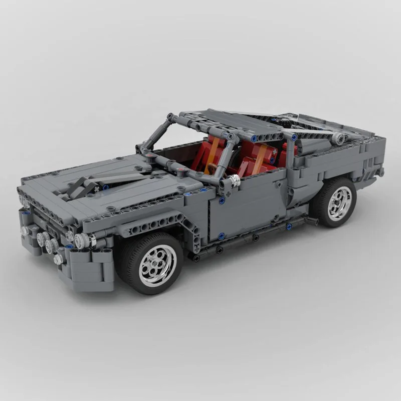MOC GT500 Speed Champion, Versión Estática, Modelo de Coche de Carreras Clásico, Juguete para Niños, Regalo, Bloques de Construcción Technic