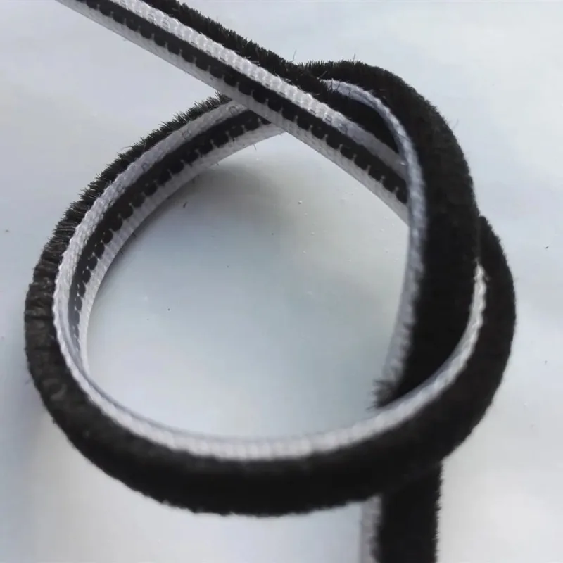 Felt Draught Excluder Wool Pile Seals Weatherstrip Sliding Sash Window Door Brush Seal 5mm 5x3.5mm 3.5x10mm 10m Gray Black