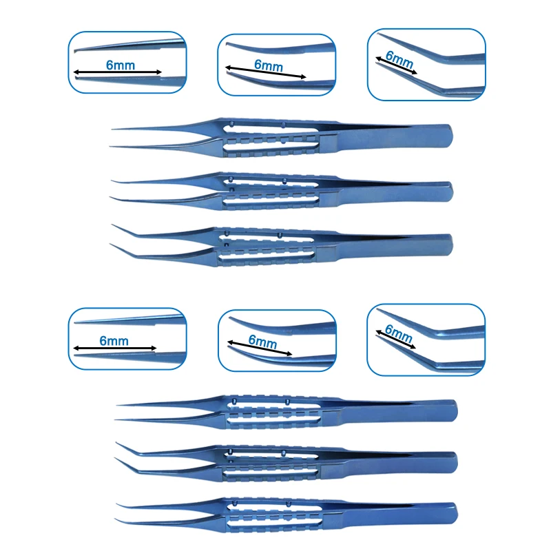 115mm Long Titanium Alloy Hair Follicle Implant Separation Extraction Tweezers Tool Fue Implanted Hair Tweezers