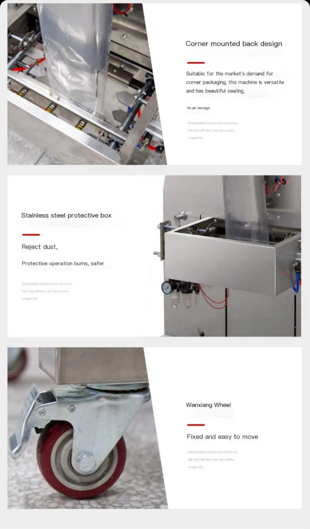 Maïsmeel multifunctionele korrelige verpakkingsmachine sluitmachine verpakkingsmachine