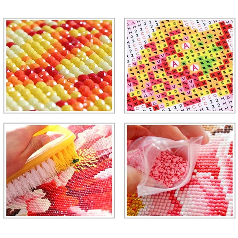 Moderne 5D DIY Diamant Malerei Grüne Pflanze Mosaik Stickerei Blatt Blume Kreuz Stich Wand Kunst Hause Frische Wohnzimmer Dekoration – Detail 9