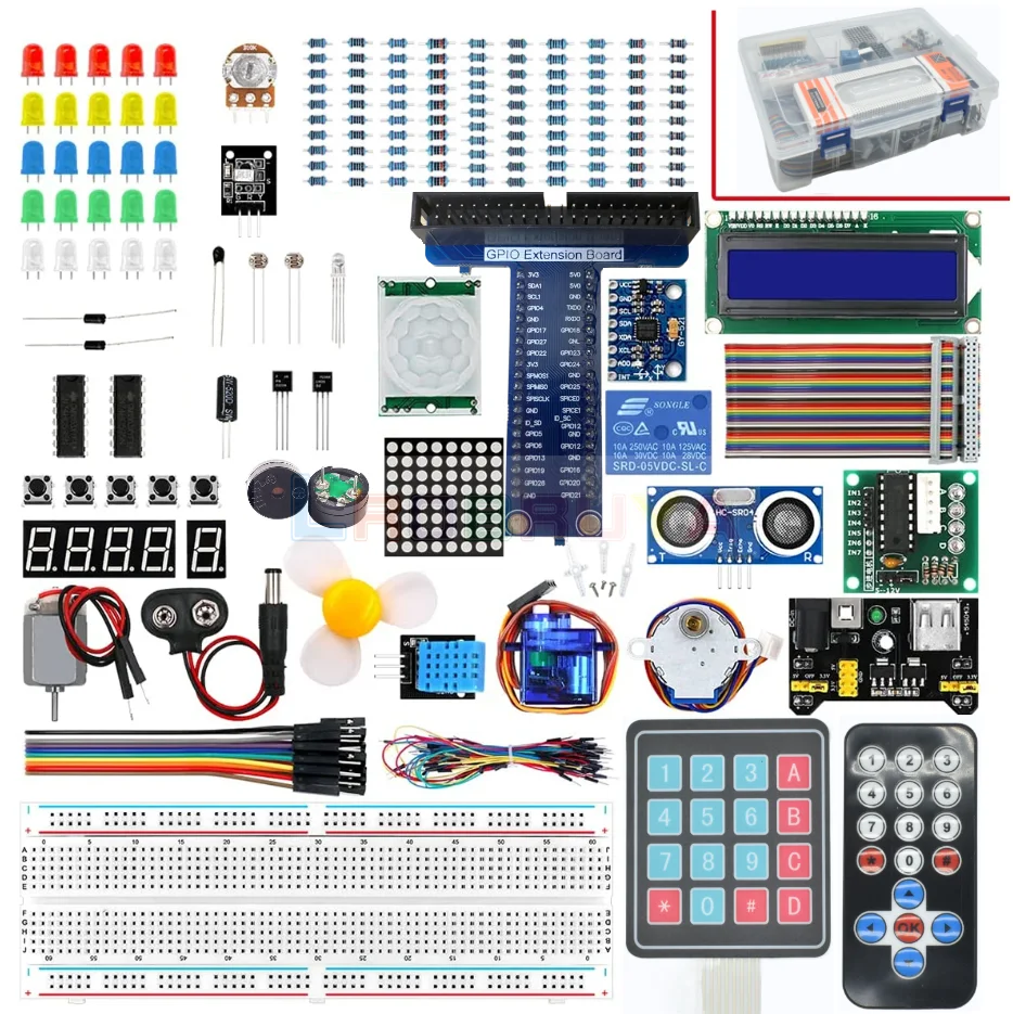 

Lrobruya Super Starter Kit for Raspberry Pi Board for Arduino Starter kit for Programming DIY Projects + Tutorial LTARK-24