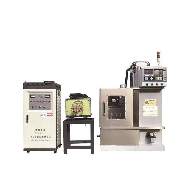 100kg/h Steel Vertical Shaft Guide Rail Equipment Fully Automatic CNC High Frequency Quenching Machine