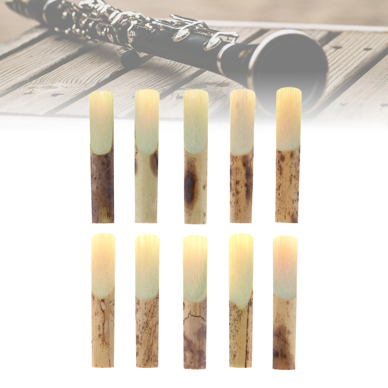 10pcs/lot Professional Strength 2.5 bB Clarinet Reeds, Clarinet Mouthpiece Reeds