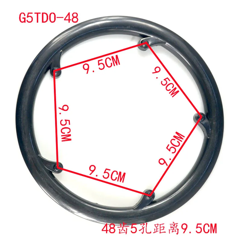 Protection Roue Pédalier Vélo VTT 48T - Housse Chaîne Manivelle Robuste Et Durable