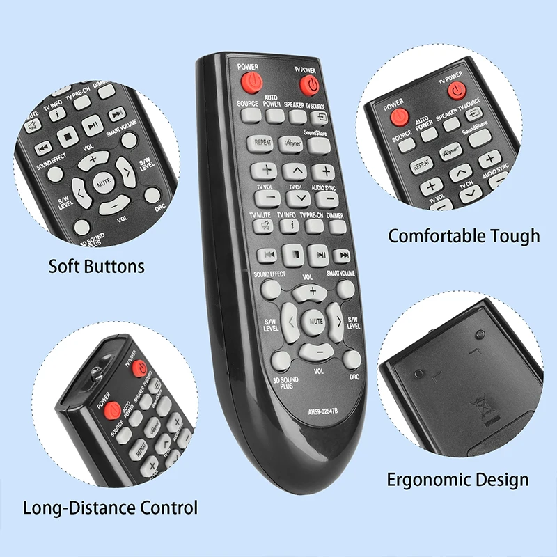 AH59-02547B Remote Control For Samsung Sound Bar HW-F450 HWF450 HWF450ZA PSWF450 AH68-02644D-00 HW-F450ZA HW-F450 PS-WF450