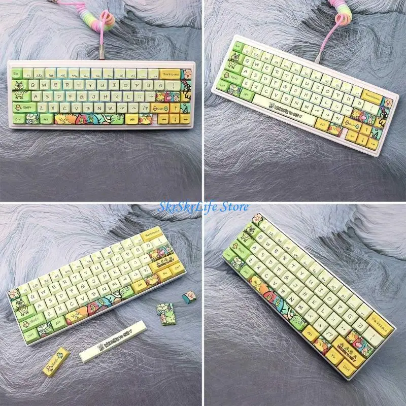 E65E 135 teclas Dye Subbed PBT Keycap para teclado mecánico interruptor MX