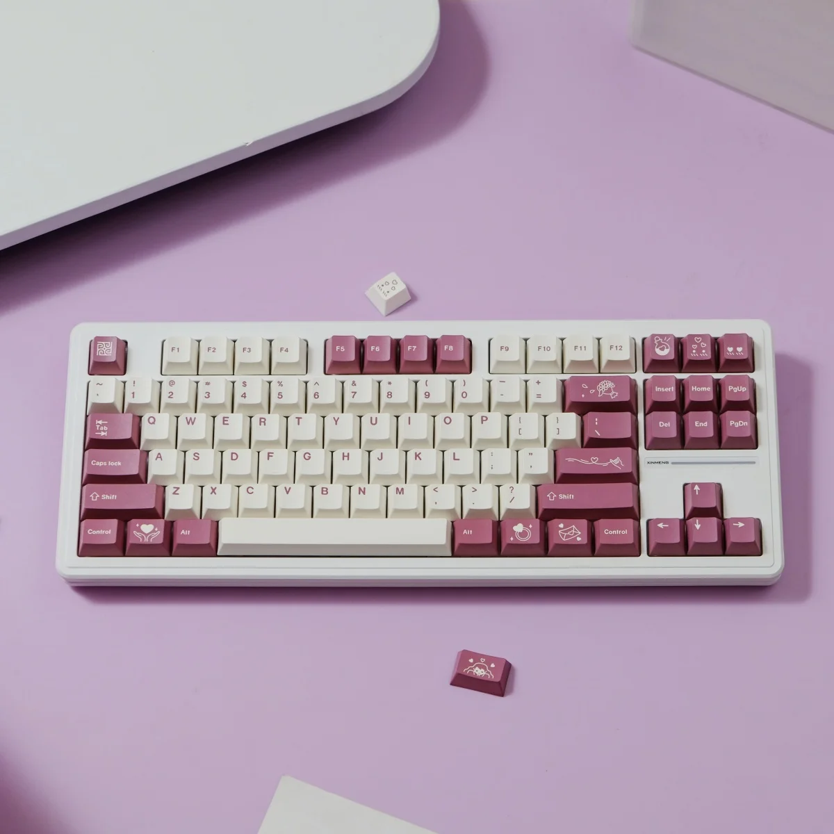 

PBT original factory height, sublimation, mechanical keyboard cap wooting drunk deer, rain 75