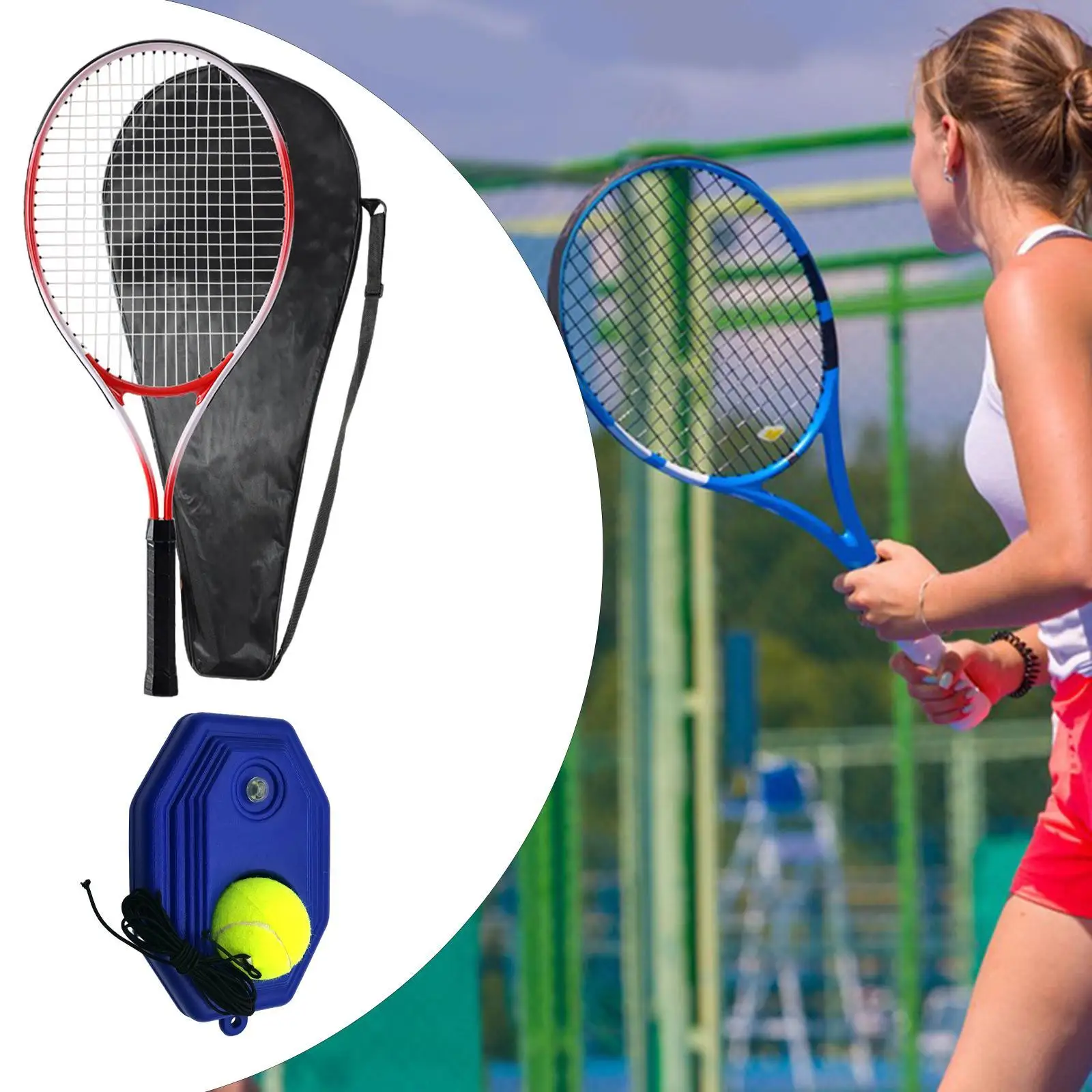 Tennis Racket Lightweight Tennis Rebounder Kit Tennis Training Rebound Ball