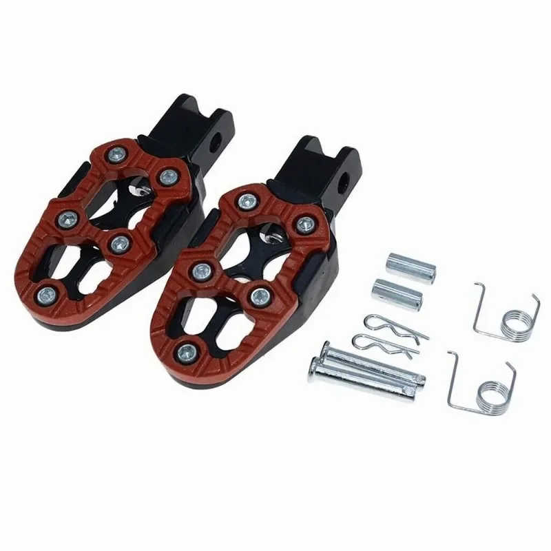 1 Pair Motorcycle Modification Aluminum Alloy Pedals Rear Anti Slip Pedal Universal Foot Pedal Motorcycle Accessories