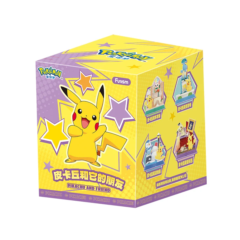 Pokemon Anime Action Figure Pikachu And Its Friends Series Blind Boxes Funism Original Collection Model Ornament Toys Gift image 3