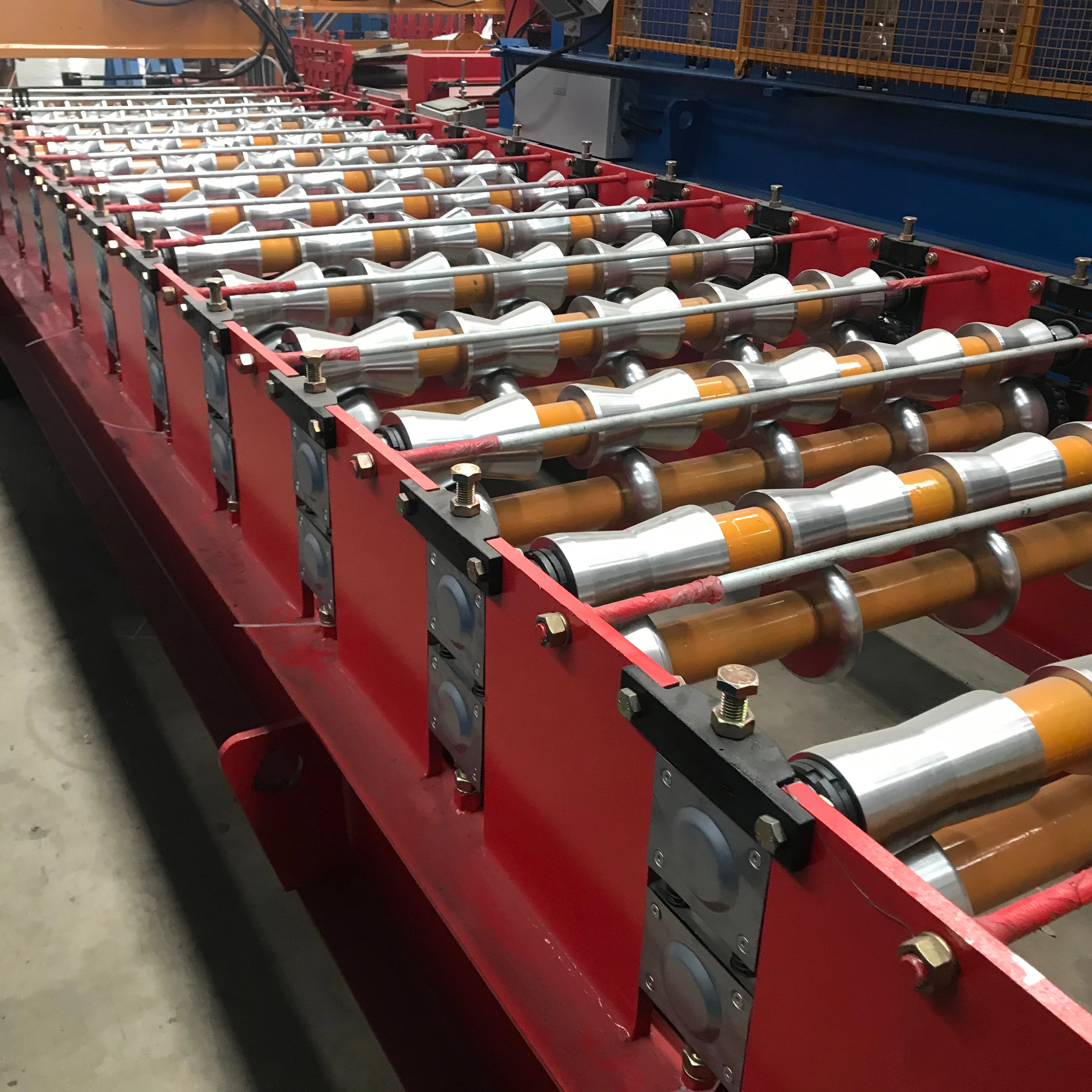 960 Glazed Roof Tile Roll Forming Machine Bamboo Joint Shaped Glazed Roofing Sheet Roll Forming Machine