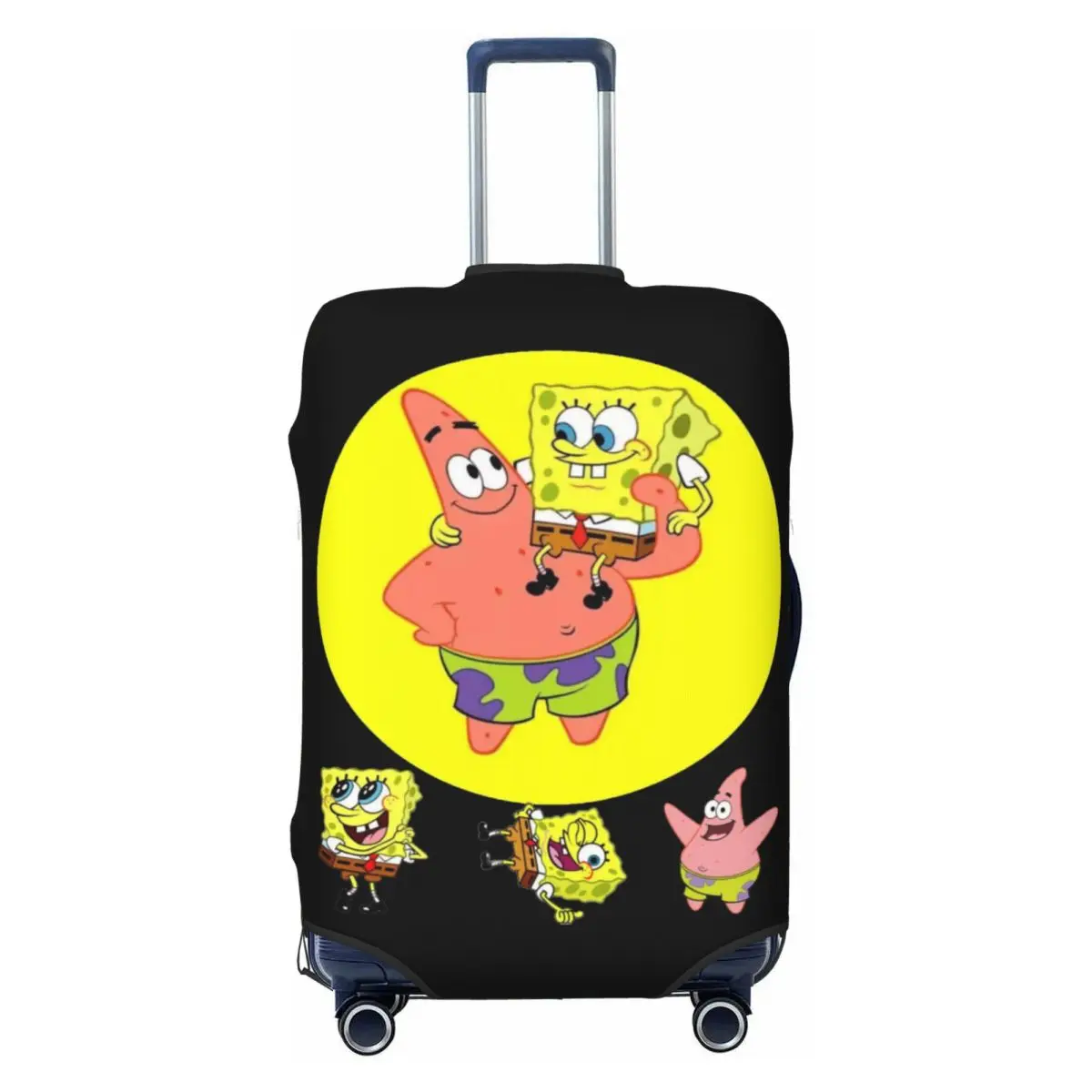 

Custom SpongeBobed Patrick Star Luggage Cover Funny Suitcase Protector Covers Suit For 18-32 inch