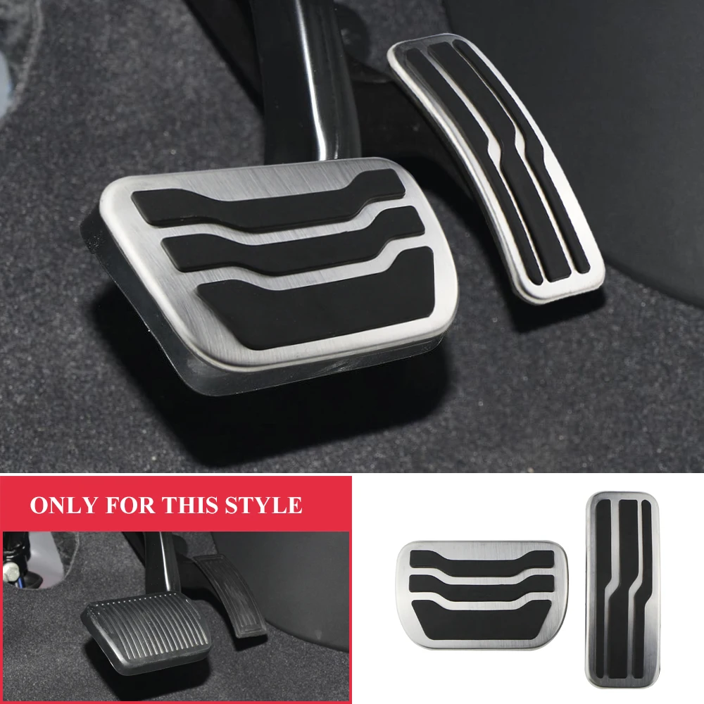 Ford Fusion Mondeo 2016-2022 for Lincoln MKZ 2015-2022 Pedals Stainless Steel Car Brake Gas Pedal Cover No Drill Pads Parts