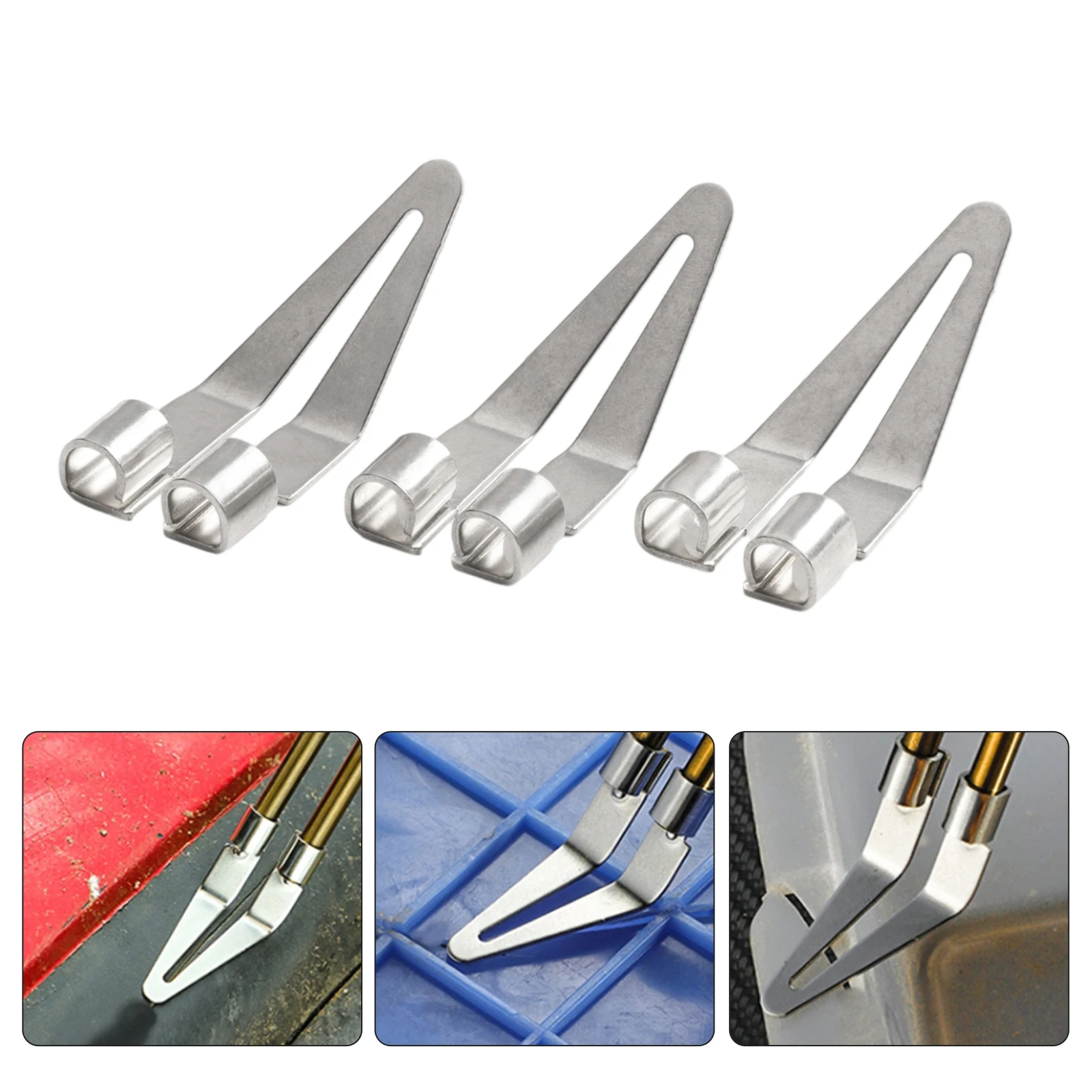 3/5pcs Plastic Welding Smooth Head Tips Heat G/un Soldering Iron Repair Tool Auto Bumper PVC DIY Welding Nozzle Car Body Kit