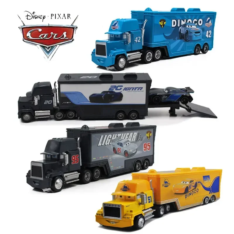 Disney Pixar Cars 2 3 Toys Jackson Storm Lightning McQueen Mack Uncle Truck miss Cruz 1:55 alloy Car Christmas Gifts boy toy