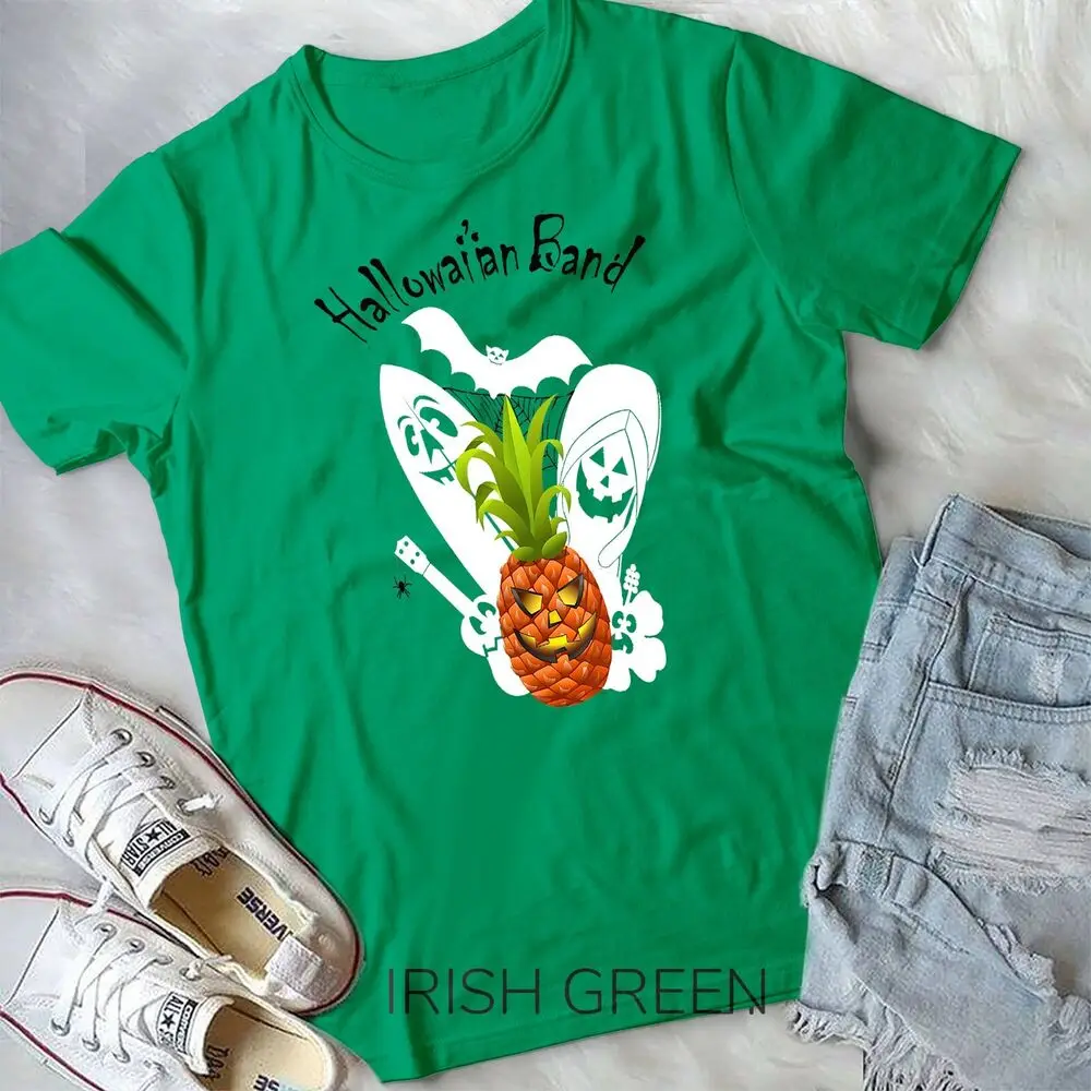 Womens Funny Halloween Pineapple and Friends Band from Hawaii Unisex T-shirt