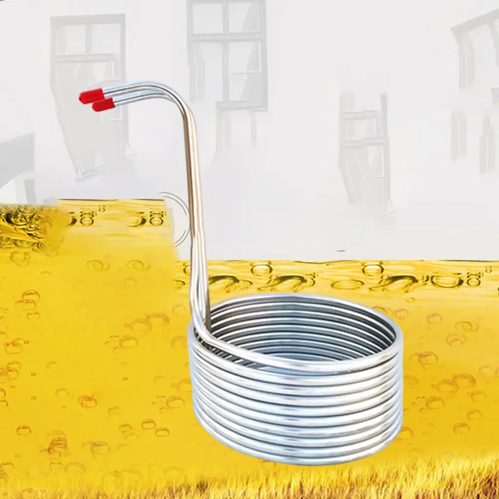Cooling Coil Home Spiral Hotel Restaurant Stainless Steel Making Chiller Machine Easy Clean Cooling Coil Kitchen Supplies (8m)