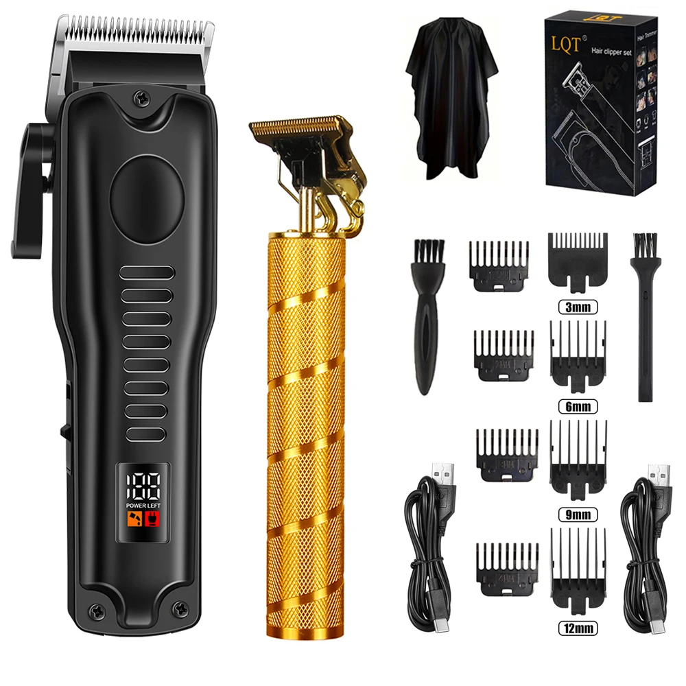 Barber shop special portable multi-functional electric hair clipper adjustable hair faders