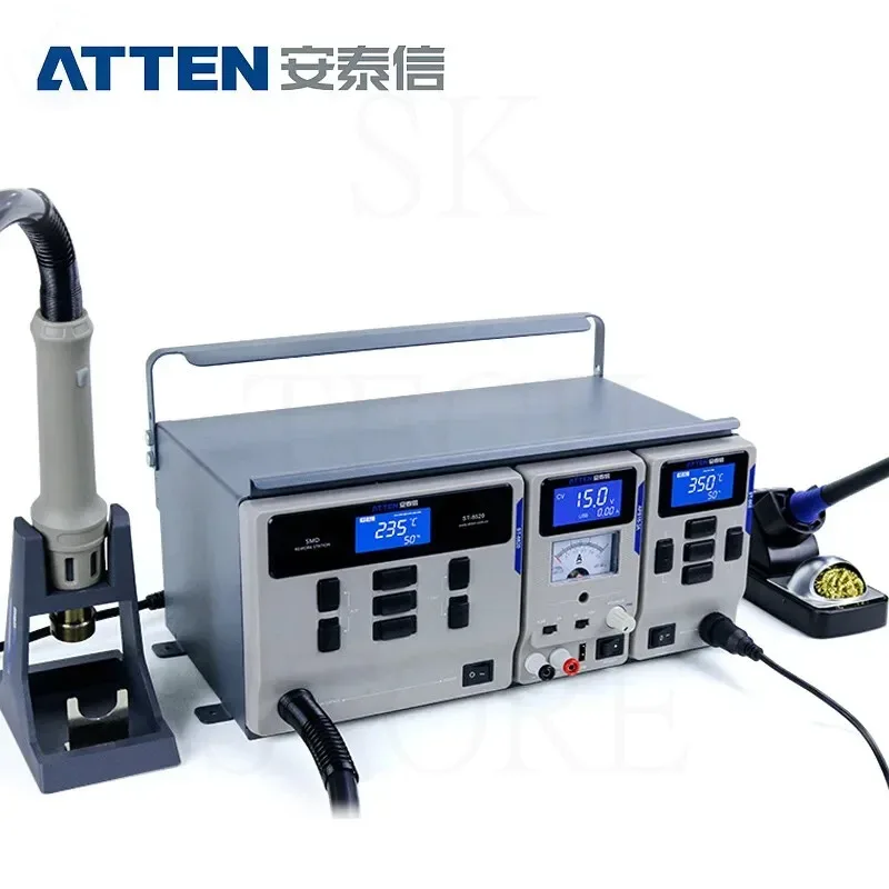 

ATTEN MS-300 SMD BGA Rework Station 3 IN 1 Combination Maintenance System for Phone Soldering Desoldering DC Power Supply Repair