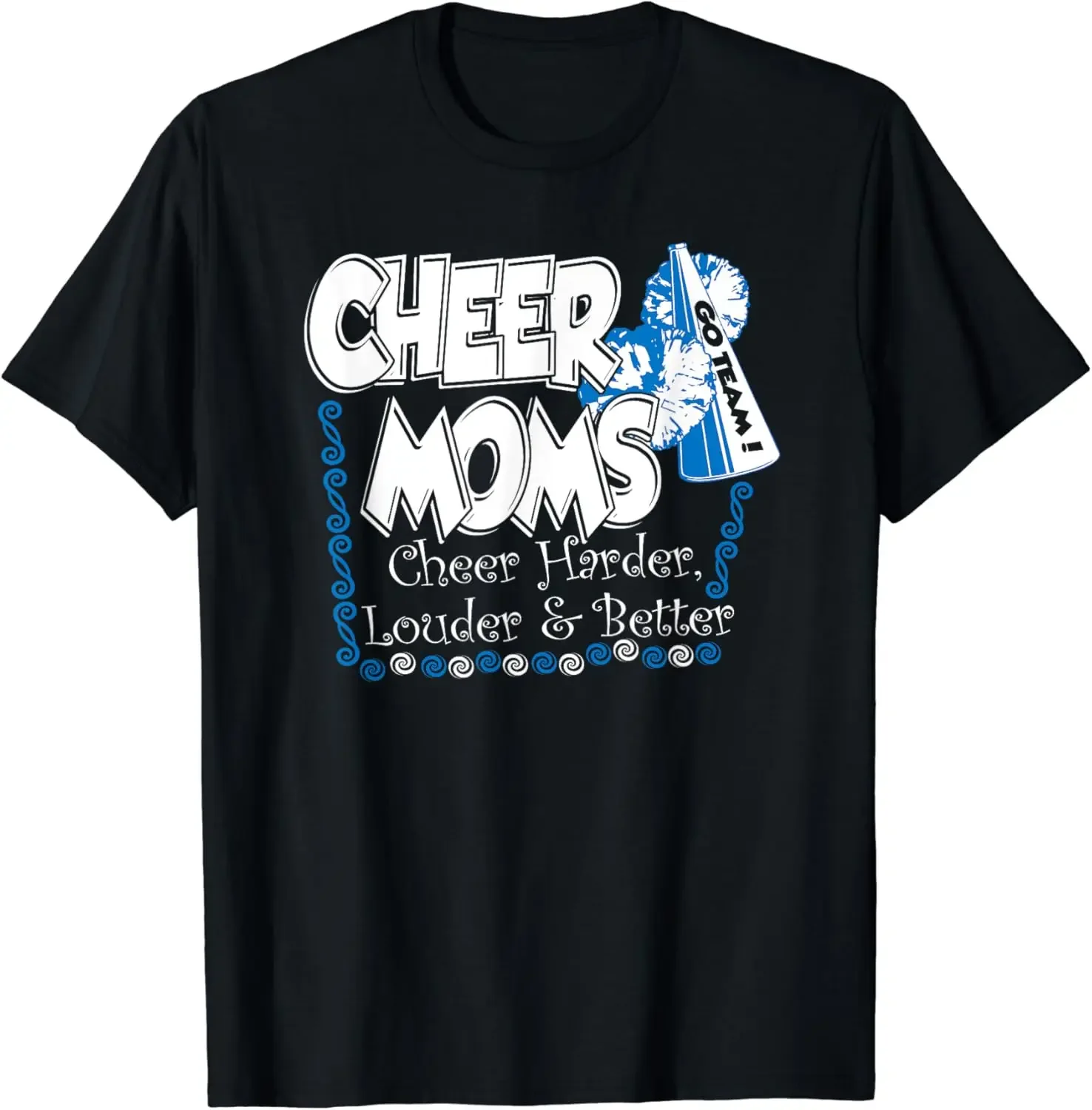 Cheer Moms Harder Louder And Better Women Cheer Mom T-shirt  High Quality Cozy Cotton Oversized T-shirts