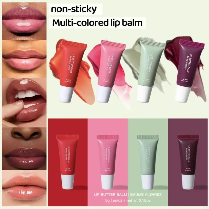 R3MF Plumping Lip Oil Tinted Lip Butter Balm Set Hydrating Lip Balm Conditioning Lip Mask and Lip Balm for Instants Moisture