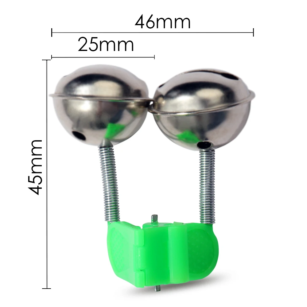 5-20Pcs Angeln Biss Alarme Stange Glocken Spitze Clip Snap Ausrüstung Doppel Ring Frühling Pesca Zubehör Kit Set fisch Bites Indikatoren – Detail 2