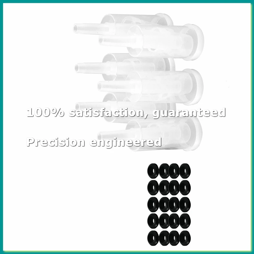 Airlock Set for Fermentation, 20 Pieces Silicone Grommets and 6 Pieces Plastic Airlock for Preserving,-A07G