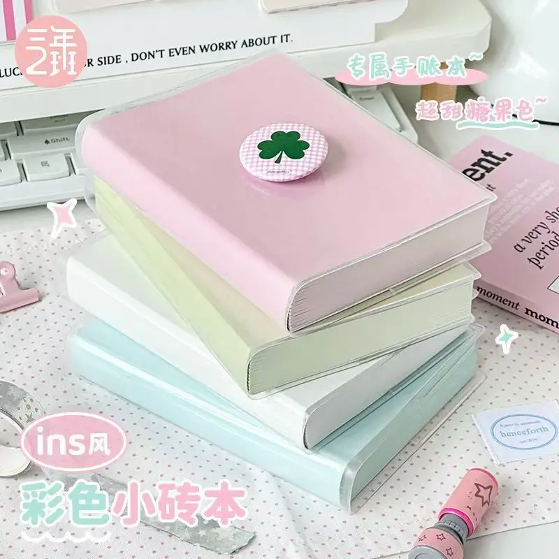 Ins الرياح اللون كتاب الطوب الصغيرة طالب سميكة المفكرة فتاة كتيب دفتر والمجلات #5