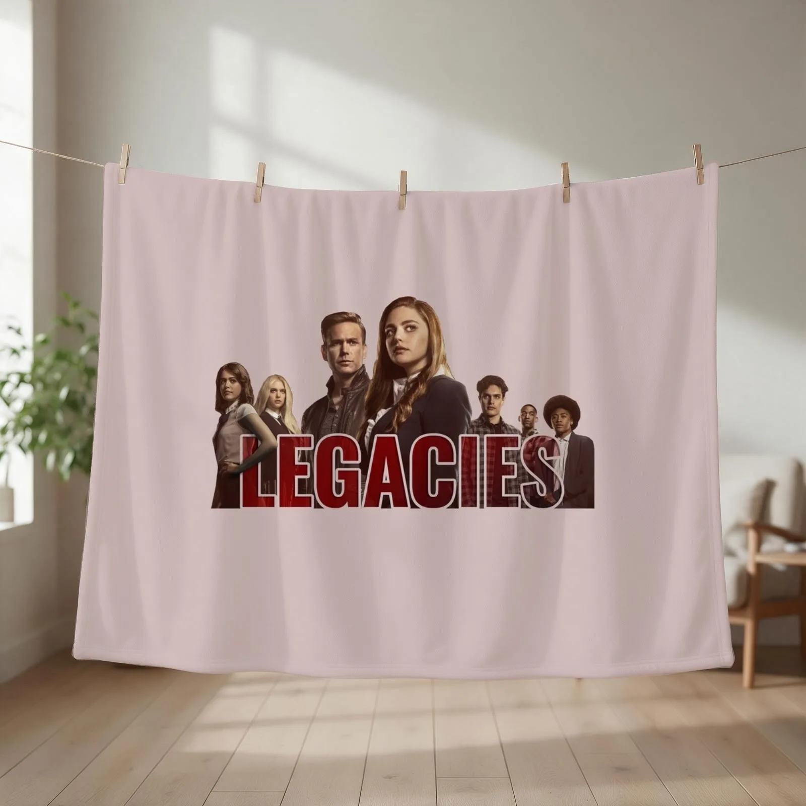 Legacies Characters Poster Design Throw Blanket couch cozy soft plush fuzzy picnic outdoor blanket