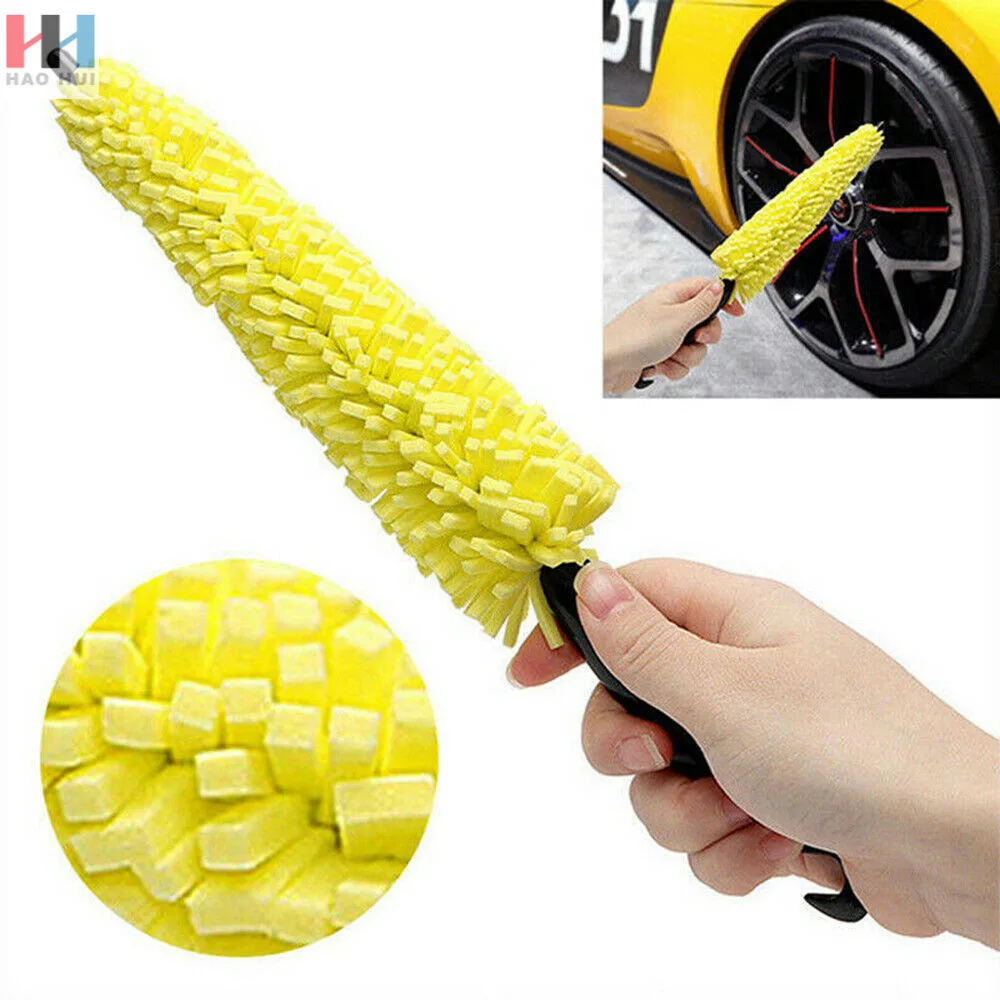 Car Wheel Cleaner Brush Tire Rim Cleaning Tools Auto Scrub Washing Vehicle Washer Dust Cleaner Sponge Car Washer for Vehicle