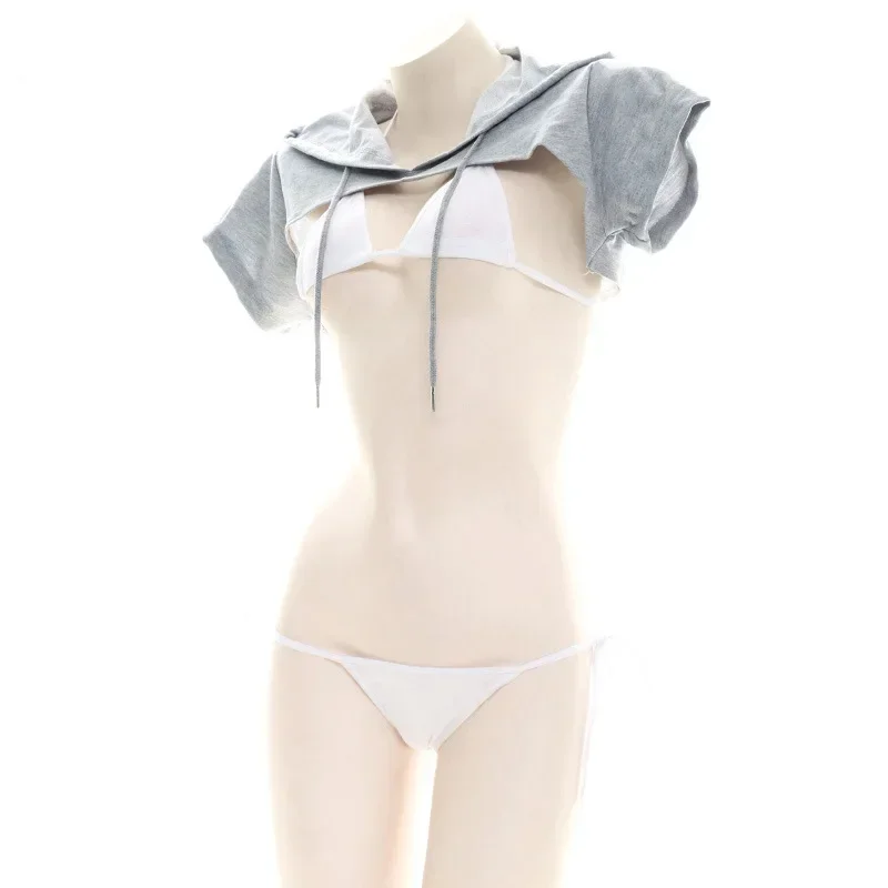 Jimiko الجنس الرغبة الساخنة فتاة عارية الذراعين مقنعين البلوز الدانتيل متابعة بيكيني دعوى أنيمي مثير ينغيرييس الكبار امرأة تكشف الأزياء