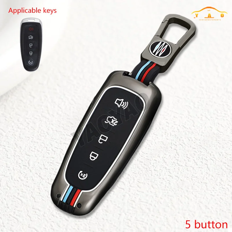 

Zinc Alloy Style Fashion Car Key Case Cover Shell Fob For Ford Edge Explorer Escape Focus Taurus Flex Lincoln MKS MKT MKX MKZ