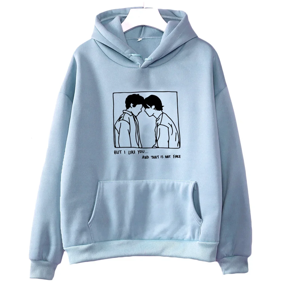 Sudadera con capucha con estampado de cómic de Young Royals para mujer, sudadera informal de moda, jerséis de lana, sudaderas estéticas de marca,