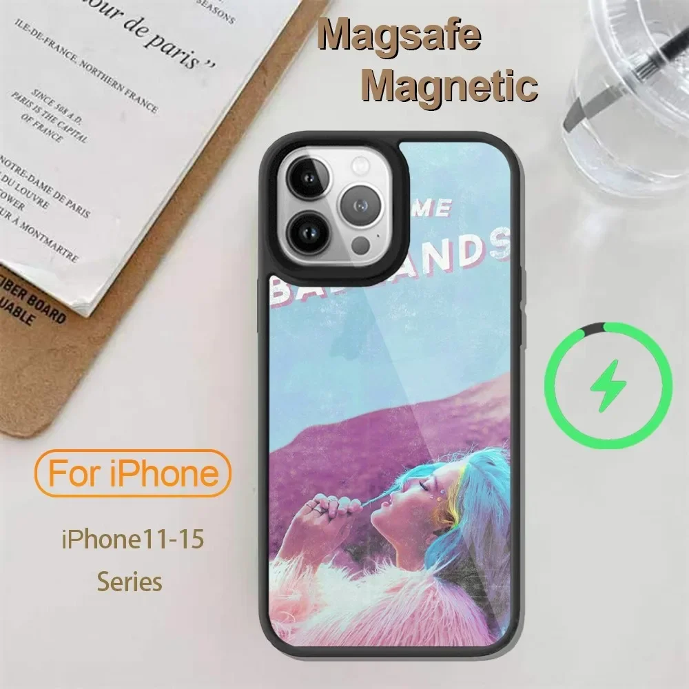 Halsey American Singer  Phone Case  For iPhone 14 13 12 11 15 Pro Max Plus Mini Magsafe Wireless Charge Cover