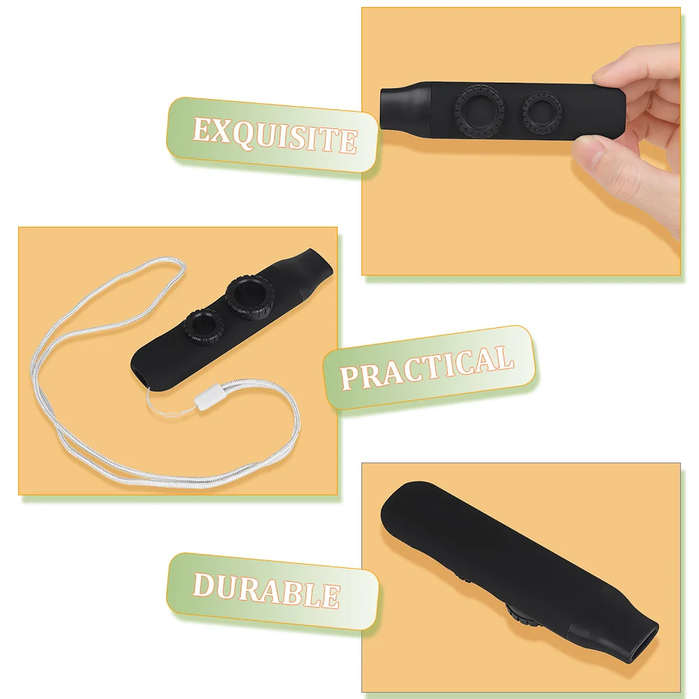 

1Set Kazoo Musical Instrument Portable Lightweight Ergonomic Design Easy to Learn Perfect Guitar Ukulele Partner Beginner