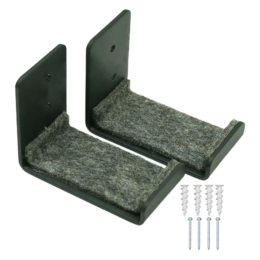 

2Pcs Heavy Duty Metal Snowboard Wall Mount Rack Compact Design Space Saving Display Holder for Skis Skateboards Storage