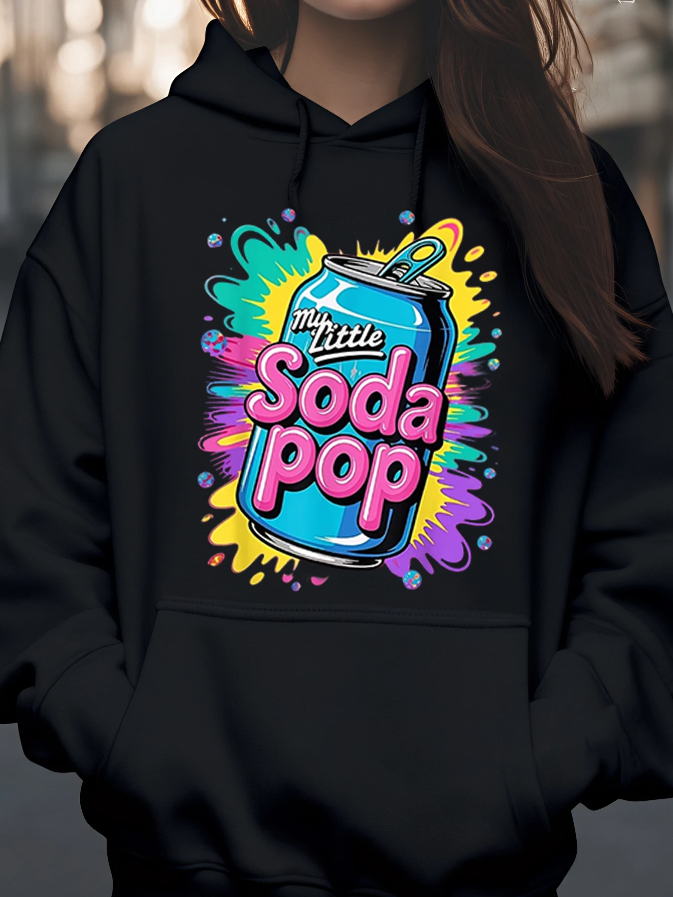 

Толстовка с капюшоном с принтом Soda Pop Can, праздничная повседневная одежда, молодежная унисекс