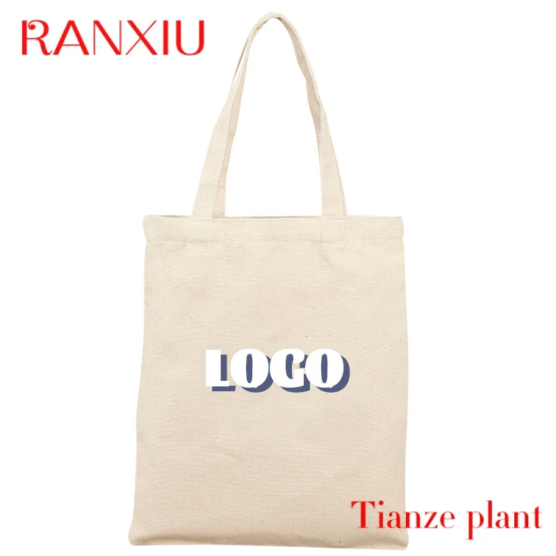 Custom Logo Blank Winkelen Draagbare Canvas Tas Patroon Bedrukt 12Oz Dikte Katoenen Doek Tas Creatieve Reclame Canvas Tas