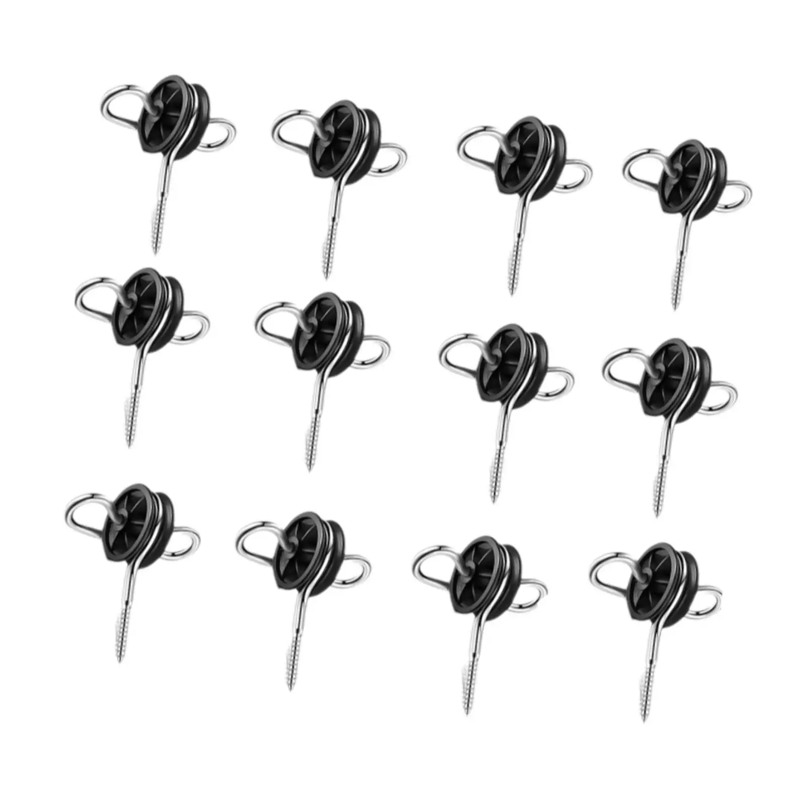 Electric Fence Wood Post Gate Handle Anchors Sturdy Double Hook Insulator Pack for Farm Use view 3