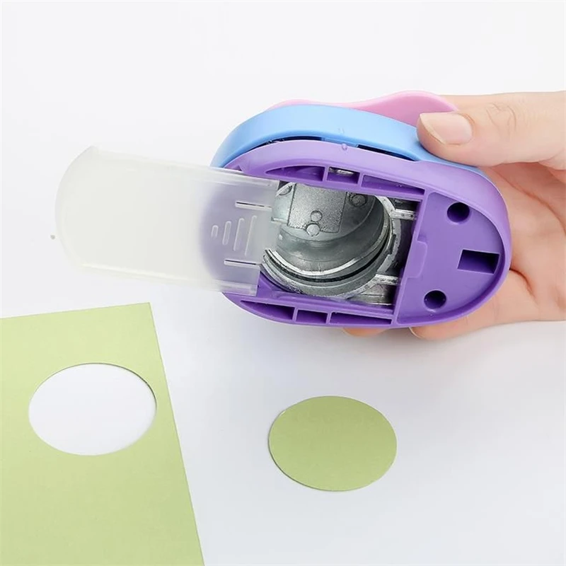 Free ship flower furador 9-75mm round diy paper cut Eva Foam Maker puncher scrapbooking labor saving kid hole punch Embossing