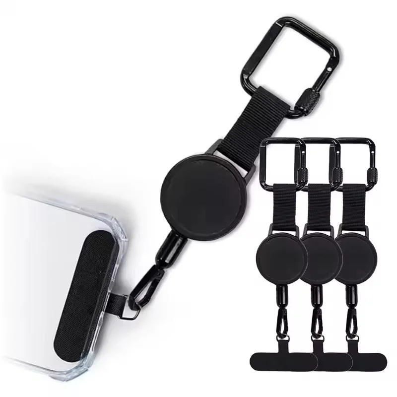 Выдвижной противоугонный держатель для телефона, ремешок для мобильного телефона, чехол для смартфона, защитный трос с зажимом для ремня, ремешок для мобильного телефона