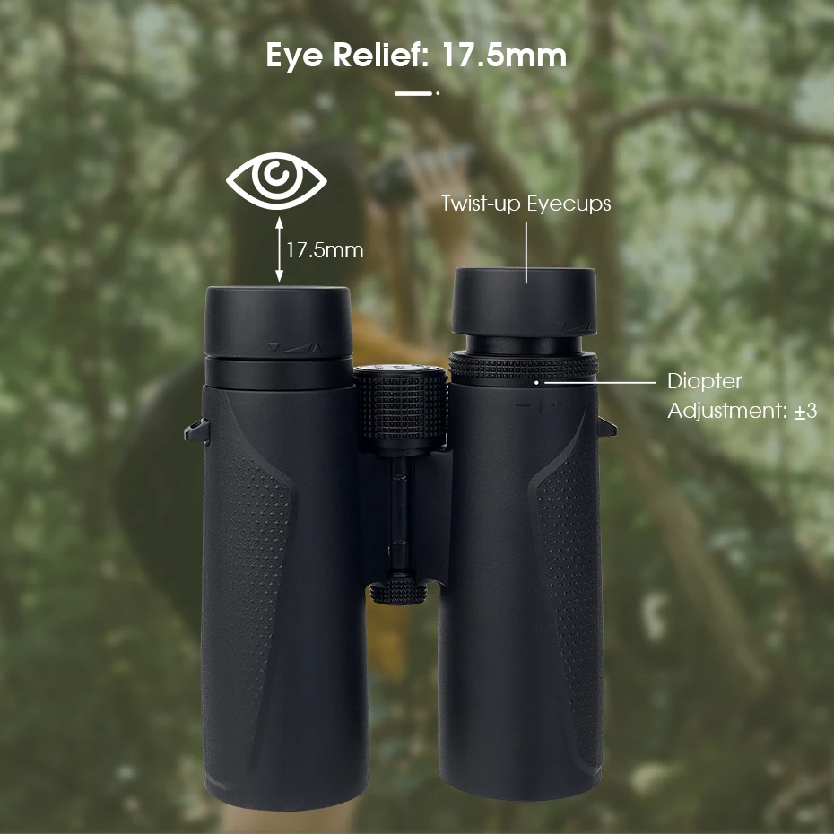 Svbony SV202 IPX7 Waterproof ED 8x42/10x42 Long Range Binocular BAK4 Prism Portable for Bird Watching Camping Travel Outdoors - view 5