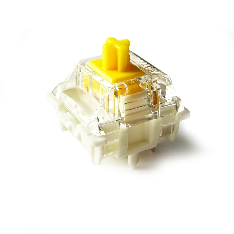 

JYBMAK Gateron 3.0 Yellow Switch Pre-Lubricated 50gf Linear Tactile Mechanical Keyboard Switch for Gaming And Typing 5pin