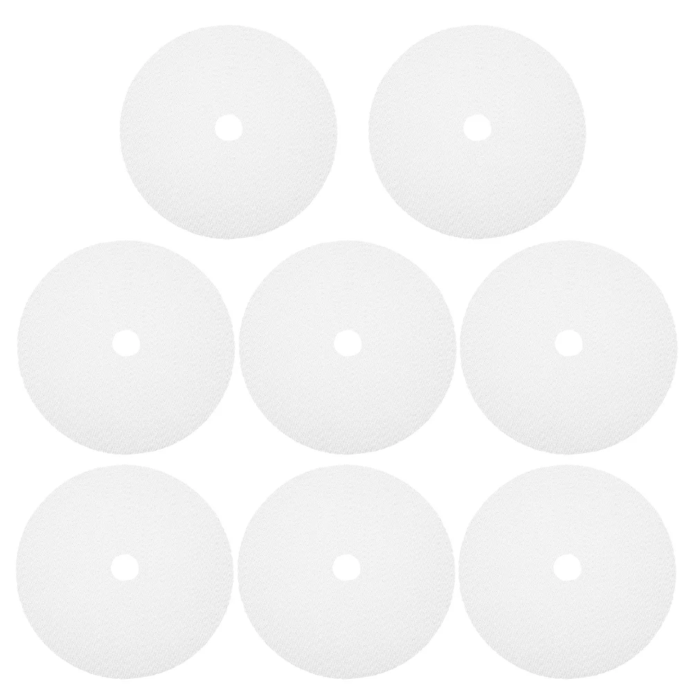 

8 Pcs Freeze Dryer Machine Not Dehydrator Round Pad Silicone Mat for Food Drying Fruit White