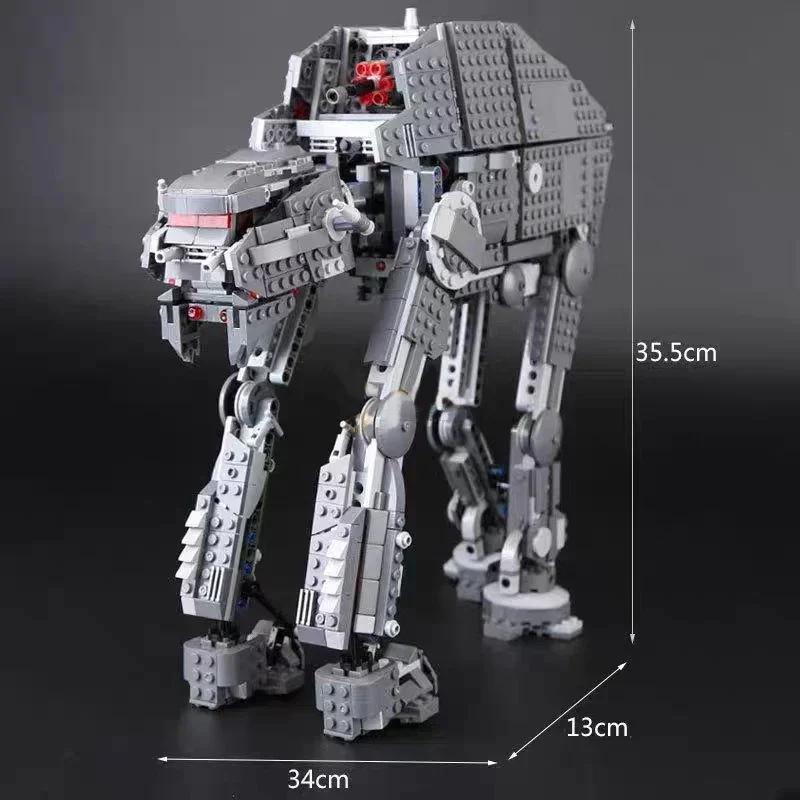 MINISO 1376PCS Star Space Movie Heavy Model Assault Walker creative Compatible with 75189 DIY decoration For Children Birthday